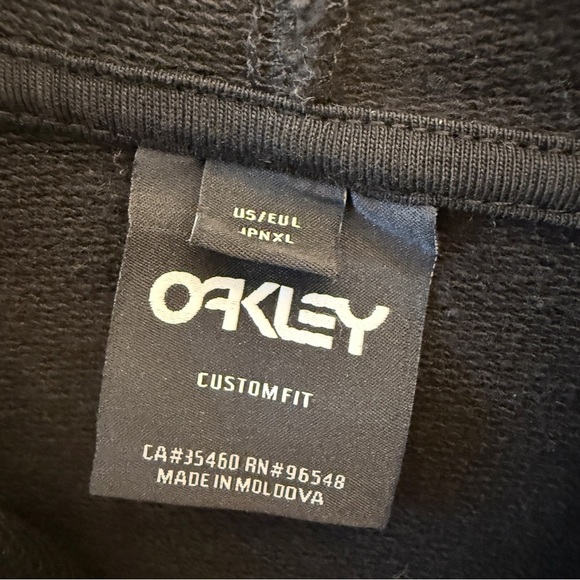 Oakley Men's L Black Camo Pullover Hoodie Custom Fit Casual Warm Quality Fabric - Picture 7 of 11